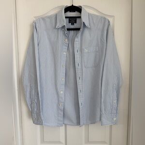 Abercrombie & Fitch Light Blue Striped Shirt